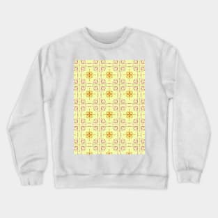 Delicate Victorian Vintage Pattern yellow Crewneck Sweatshirt